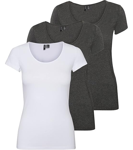 Damen Vmmaxi My Ss Soft U-Neck Noos T-Shirt
